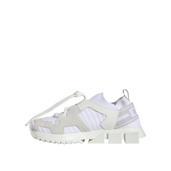 Dolce & Gabbana White Mesh Sorrento Trekking Sneakers Women's Shoes (Pre-Owned) - Picture 3 of 6